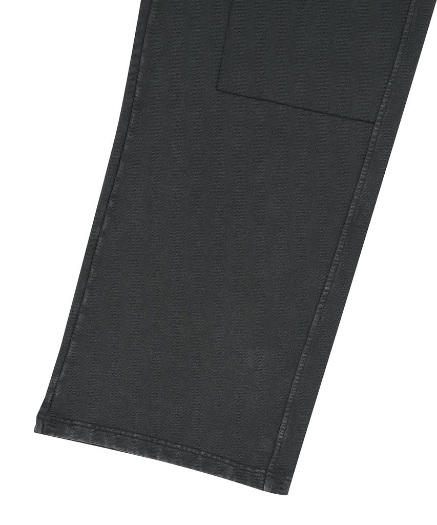 Syupeodeulai Vintage Washed Wide Sweatpants Dark Gray
