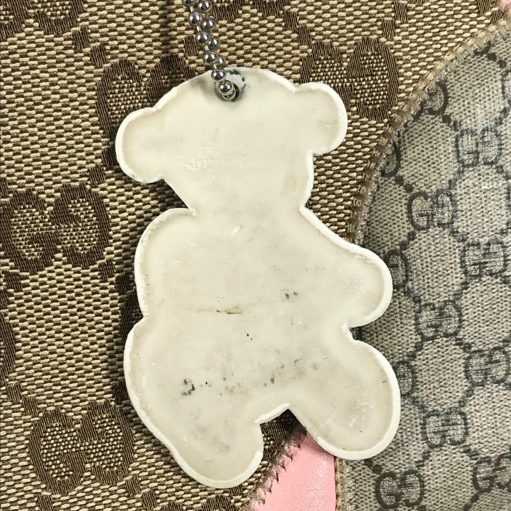 Gucci 271101 GG Попугай Папагалло Сумка-тоут с брелоком Ручная сумка розовый/бежевый