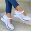 Fashion Round Head Knitted Women's Thick Sole Single Shoes Women's Large Casual Women's Shoes Sneakers Women