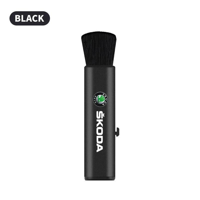 AAAAO1 1pcs Car Retractable Dust Cleaning Soft Brush For Skoda Octavia MK2 MK3 2 3 A7 Fabia Karoq Kodiaq Superb Rapid Kamiq Scala Yeti