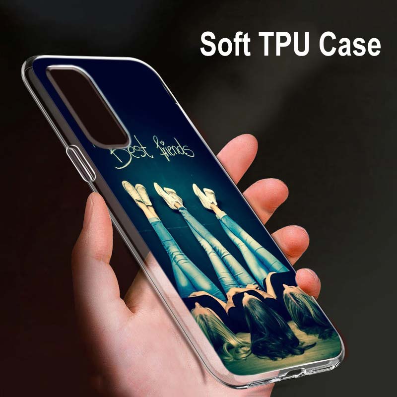 Bff лучший друг для OPPO Reno7 SE 6 5 ZF 4G 5G Find X2 X3 Neo Lite Pro Plus прозрачный мягкий чехол для телефона Coque
