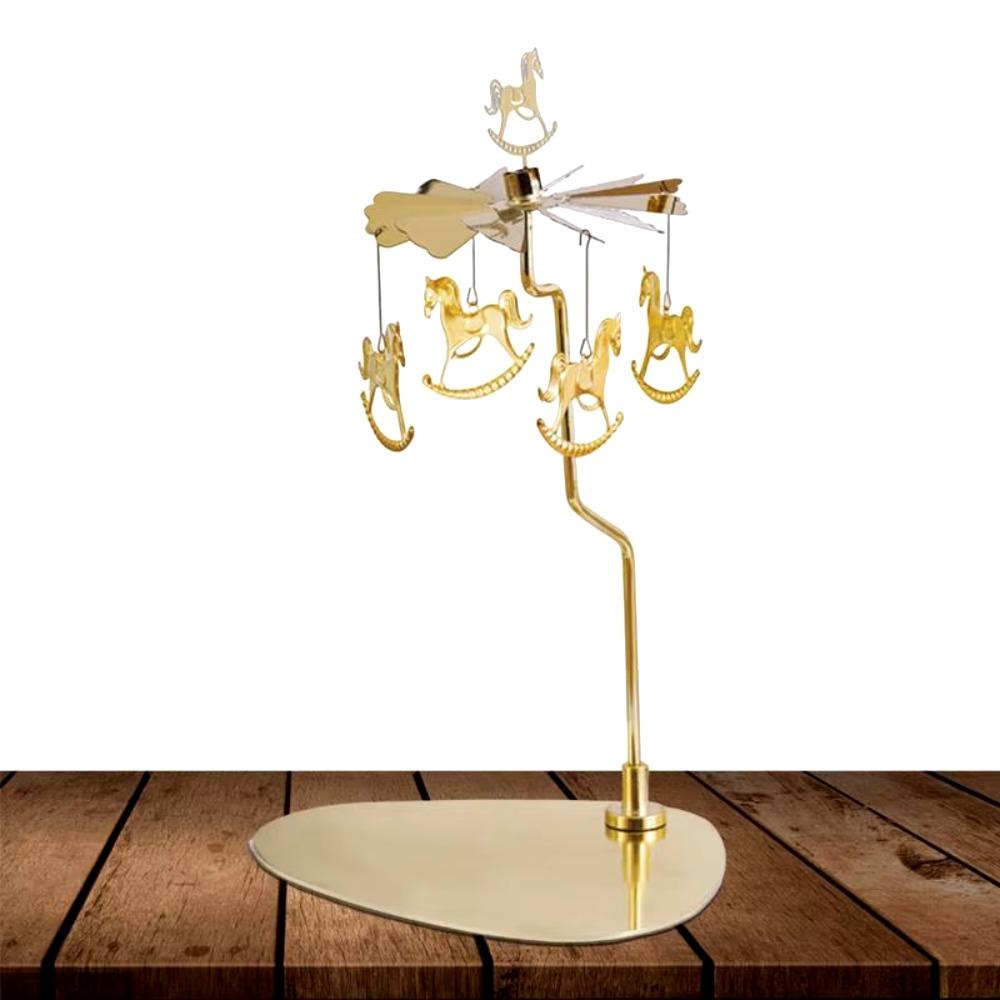 С вращающейся подставкой-подсвечником из нержавеющей стали, подсвечник для чайной свечи, романтический вращающийся подсвечник, подарок