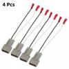 4 PCS X Speaker Connector Harness Adapter For Mercury Topaz Tracer Cougar Navajo