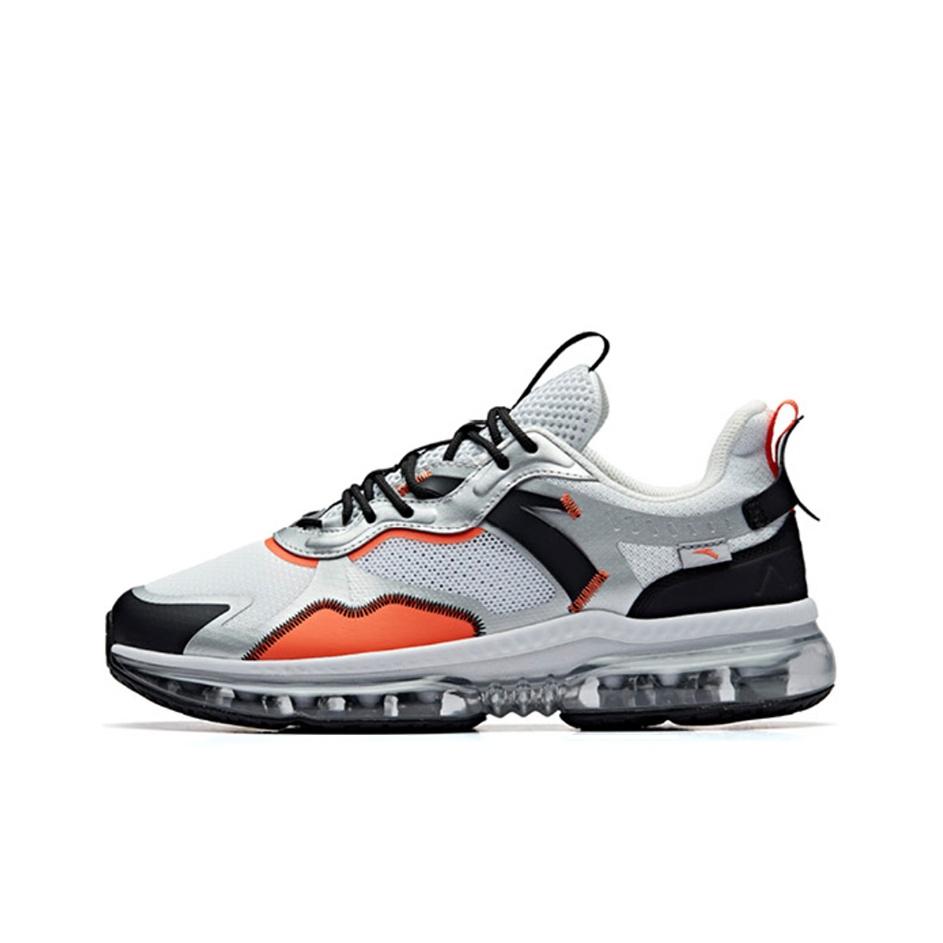 Anta Nasa X Seeed противоскользящие прочные низкие повседневные туфли мужские туфли серебристо-белые 91945513-4