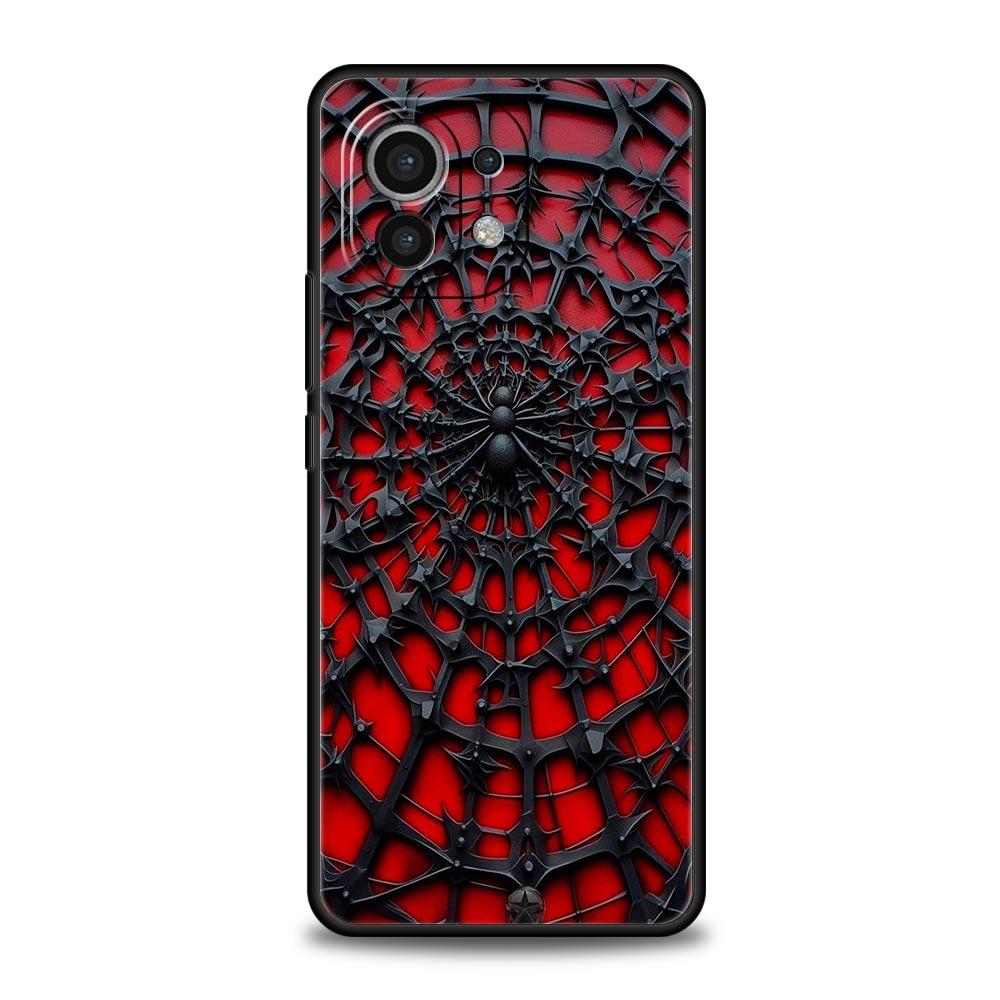 Чехол-накладка с рисунком 'Паутина' для Xiaomi Mi 17 15 14 13 12 11 Ultra 15T 14T 13T 12T 11T Pro Lite 5G Мягкий ТПУ корпус Fundas Capa Сумка