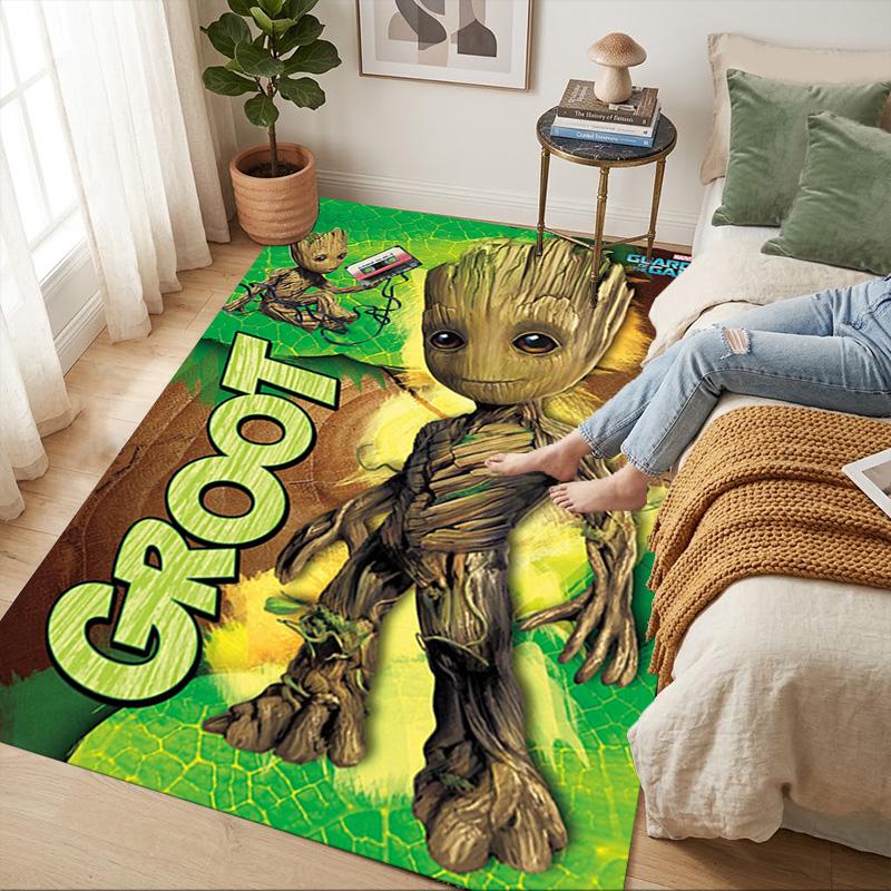 Groot Adventure Living Room Nonslip Area Rug Soft Carpet For Bedroom Game Playroom Sofa Office Home Decor Doormat Christmas Gift C102114