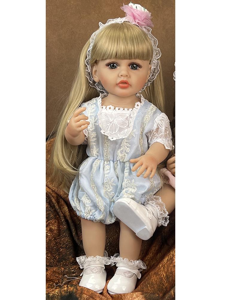 Куклы-близнецы Reborn Babies Girl, 55 см, полностью силиконовые, виниловые, реалистичные, кукла принцессы с длинными волосами, Bebe Reborn, подарки на день рождения, изготовленные из KEIUMI