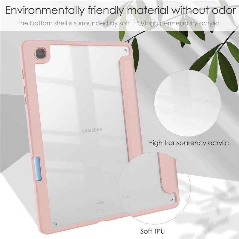 Чехол для Samsung Tab S6 Lite Tab 10,4 "11" S8 + S7 FE 12,4 "с автоматическим пробуждением и держателем для карандашей для сна, чехол для планшета