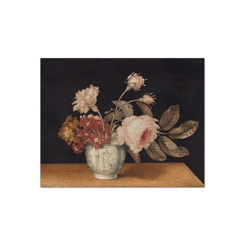 Moody Cloud Landscape Oil Painting Art Prints Rustic Forest Canvas Poster Antique Flower Print Vintage Country Wall Art Decor