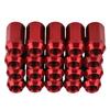 20pcs Lug Nuts M12X1.5 Aluminum Red Wheel Nuts Hex 19mm Closed End Cone Seat Car Accessories