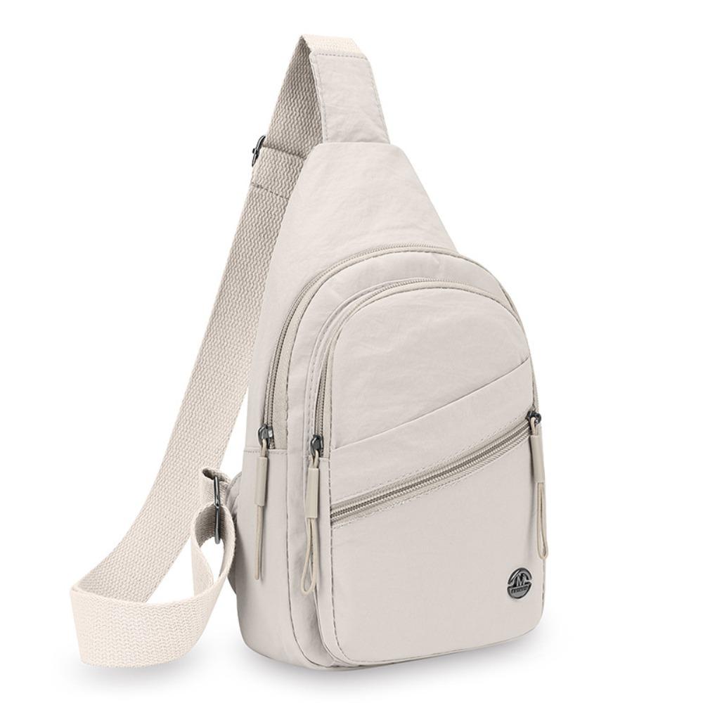 Large Capacity Crossbody Bag Spacious Waterproof Shoulder Bag Adjustable Straps Nylon Material Messenger Bag Casual Design
