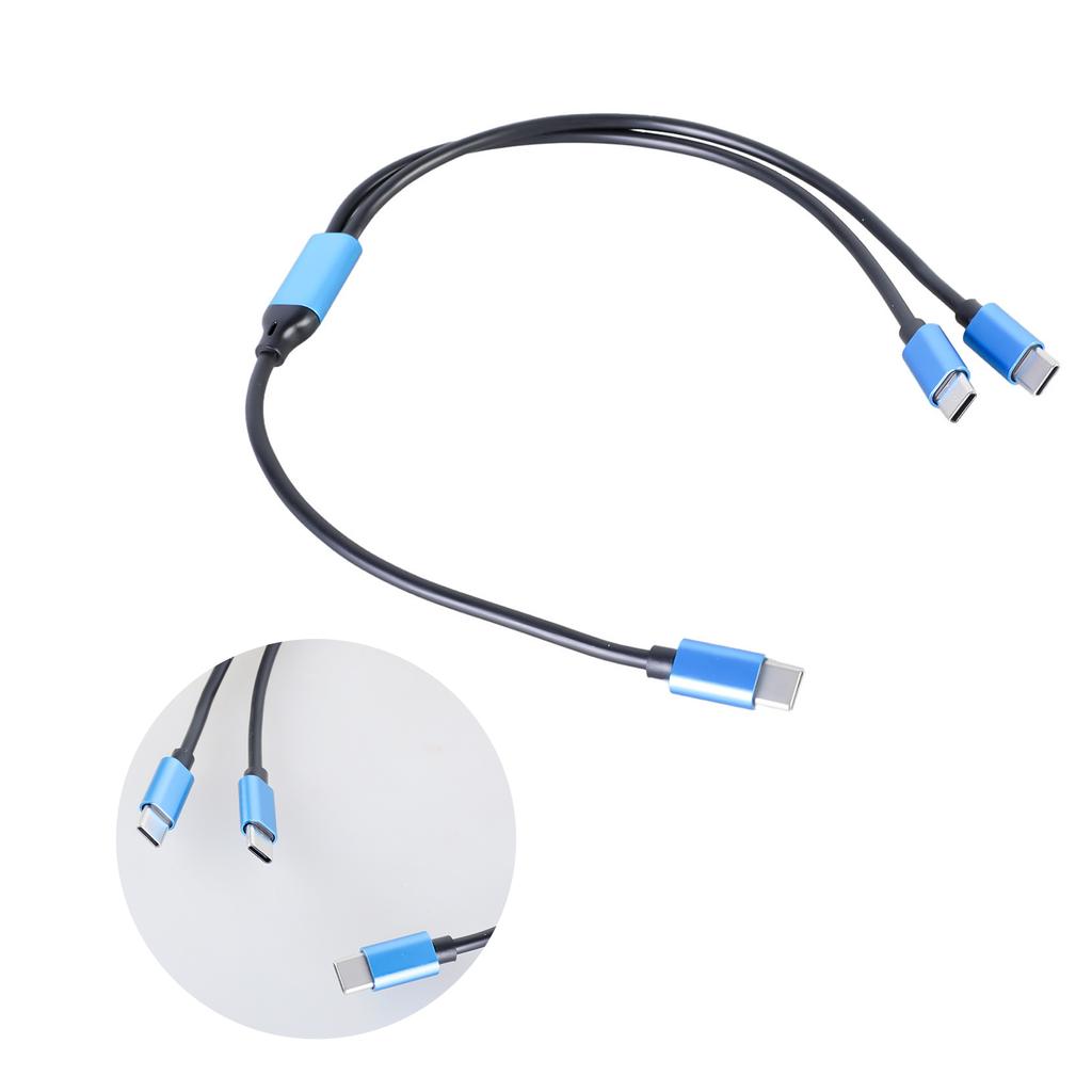 Разветвитель Type-C на два порта USB-C, удлинитель USB C to Type C для одновременной зарядки двух устройств с одного порта данных