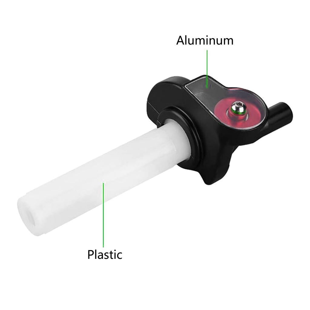 Алюминиевая ручка дроссельной заслонки, поворотная ручка с видимым уровнем масла, улучшает контроль и стиль, простая установка, долговечность