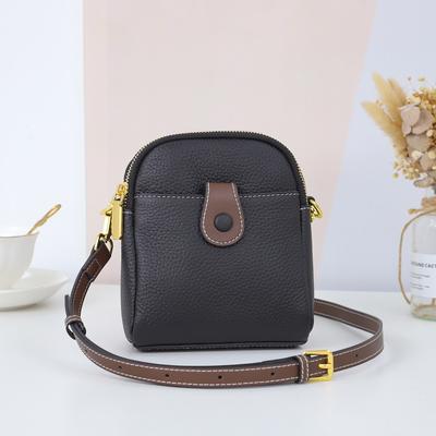 Niche First-Layer Cowhide Mobile Phone Bag Женская сумка-мессенджер из натуральной кожи Женская сумка Многофункциональная сумка для мелочи