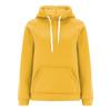 Women's Casual Loose Solid Color Long-sleeved Crewneck Sports Hoodie