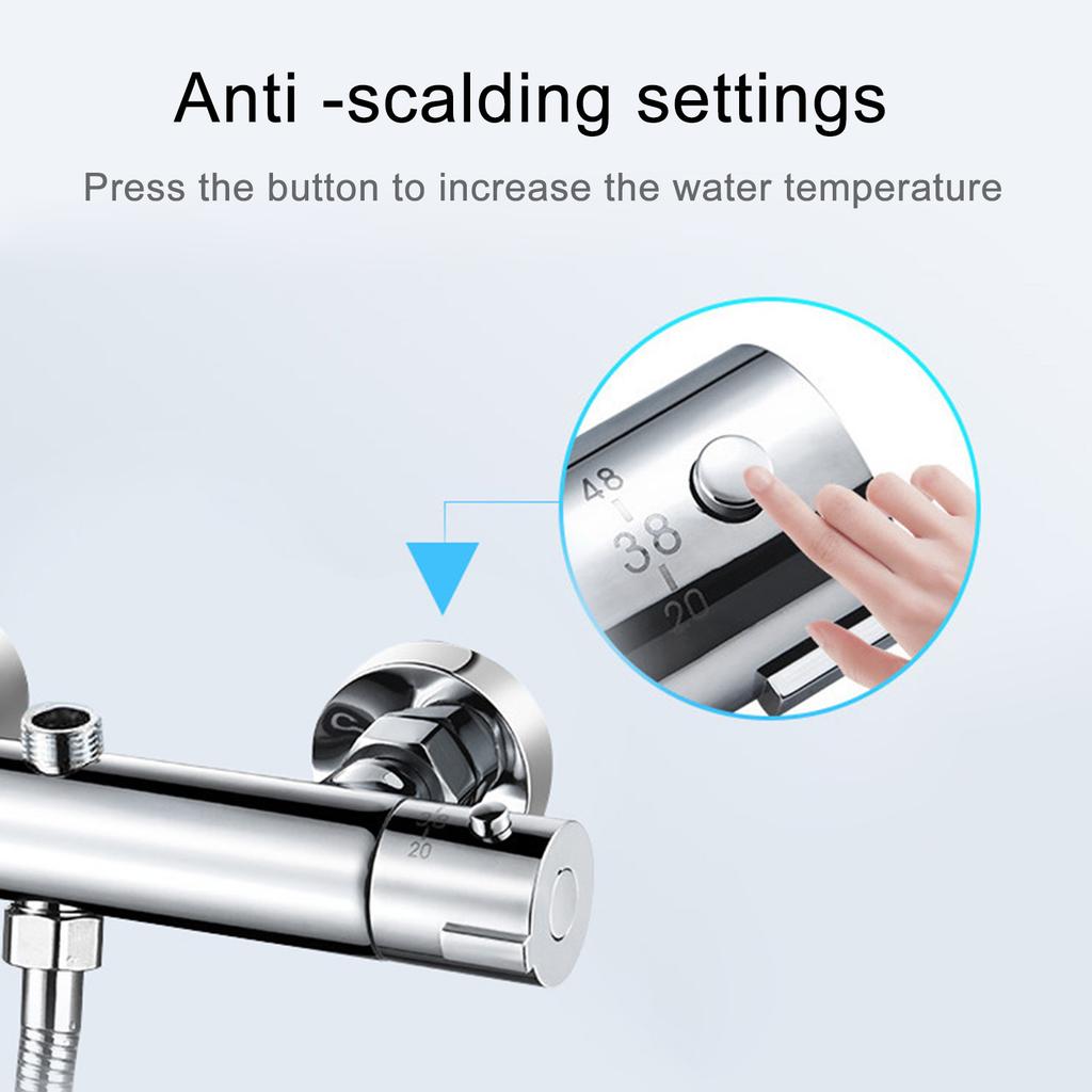 Термостатические смесители для душа Контроль постоянной температуры воды Настенные смесители для безопасного купания