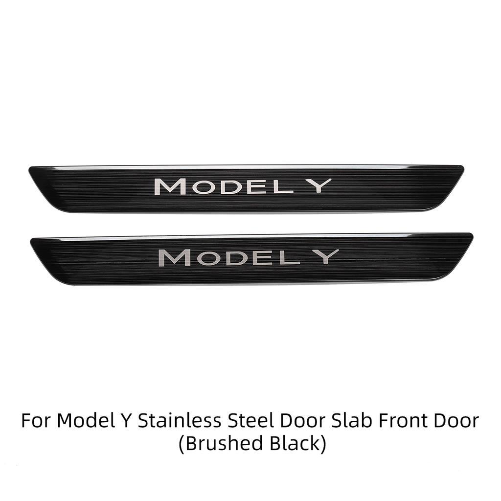 LUCKEASY модификация для модели Tesla 3 года, защита порога автомобиля, украшение для порога, защита багажника из нержавеющей стали