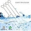 Шампуры для барбекю из нержавеющей стали, шампуры для шашлыка, длина 29,5 см, многоразовые металлические шампуры для барбекю (Пакет из 10)