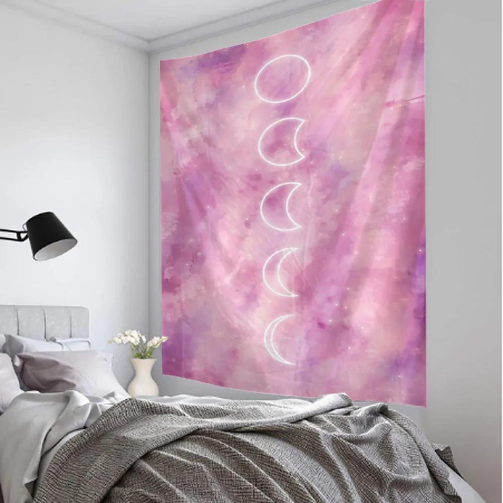 Гобелен с изображением совы Психоделический принт с изображением животных Настенный декор Эстетика Комната Гостиная Спальня Фон