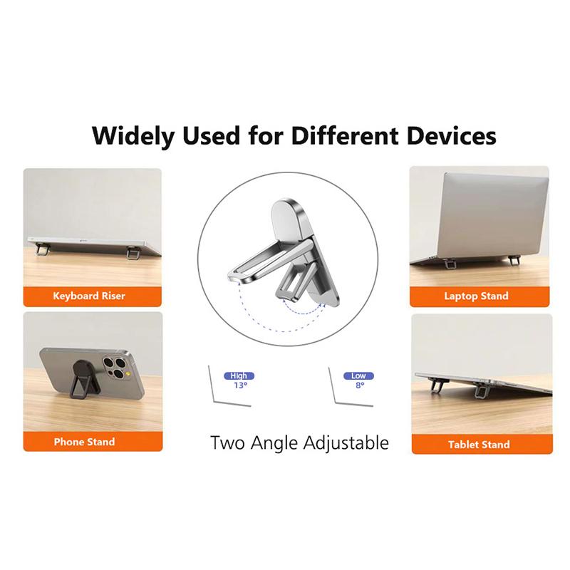 2 шт. Подставка для ноутбука Мини Портативный металлический держатель Складной Невидимый кронштейн для ноутбука Подставка для ноутбука Macbook Охлаждающий держатель