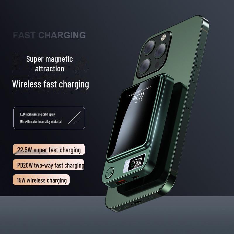 Магнитный беспроводной внешний аккумулятор MagSafe мощностью 22,5 Вт - 10000 мАч, сверхбыстрая зарядка, новинка