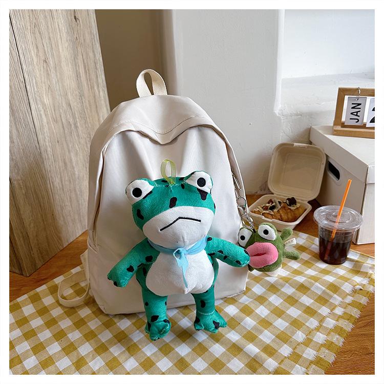 Рюкзак для девочек, легкий дорожный рюкзак с рисунком милой лягушки, школьная сумка для учеников младших классов средней школы