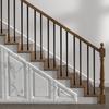 Staircase Balusters 101 Pack 36 In Aluminum Spindles with Screws/Rail Caps