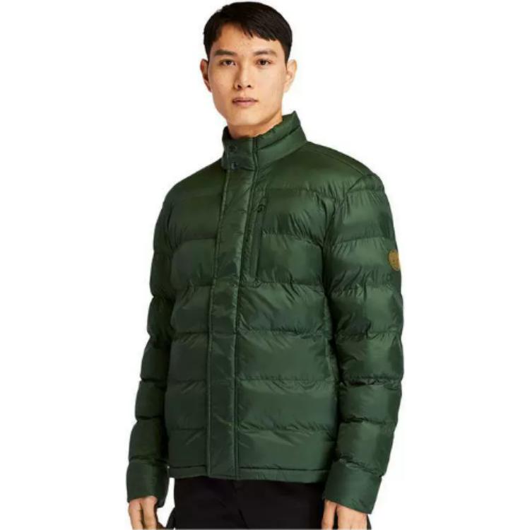 Timberland Однотонная повседневная теплая хлопковая куртка с воротником-стойкой, мужская куртка черного цвета A2EPB-001