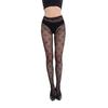 Halloween 2024 Black & White Rose Cross One-Piece Pantyhose - European & American Style
