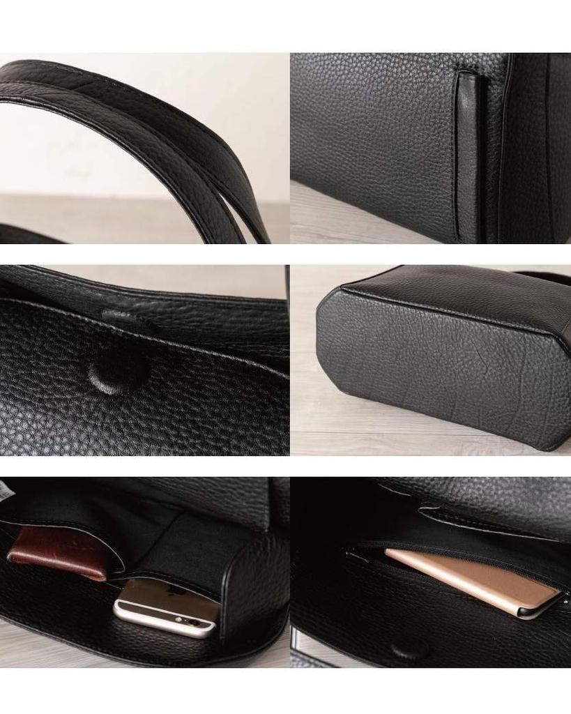 СУМКА с Imai Bag GENOVA Сумка из натуральной кожи Сделано в Японии Черная официальная сумка Сумка из натуральной кожи [IMAI 1977] Женская (1910 Черный)