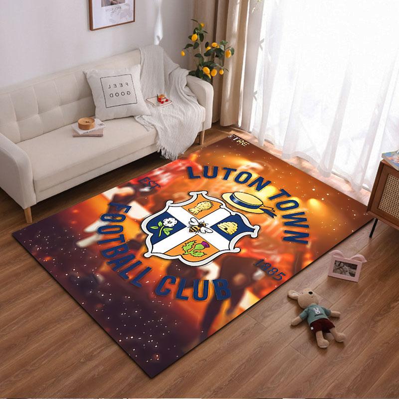 Luton Town FC Crest Carpet suitable as a non-slip mat for the living room or bedroom sofa