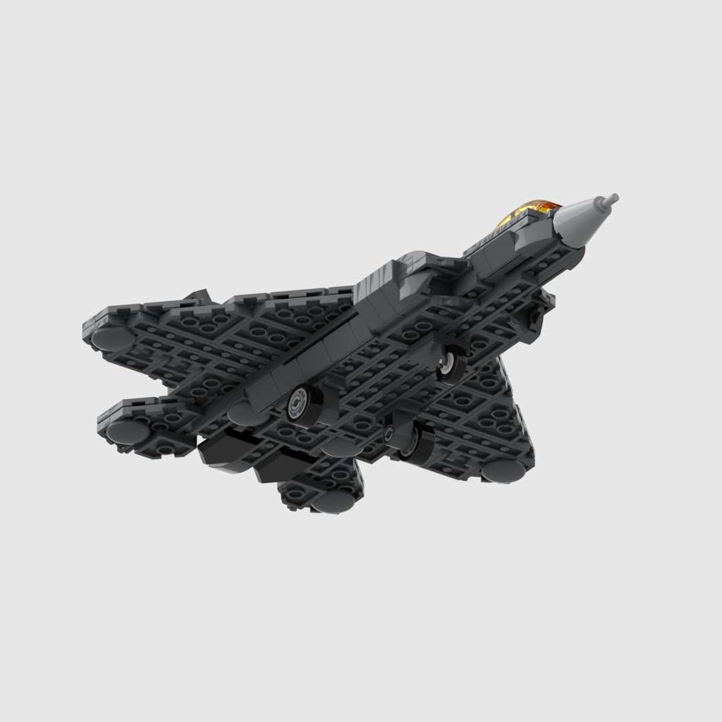 Конструктор Moc 294 детали Истребитель F-22 Raptor Lockheed Martin Модель для сборки детьми Игрушка Подарок
