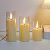 3 шт. беспламенных светодиодных свечей на батарейках мерцающие свечи светодиодные свечи для украшения дома кафе ресторана