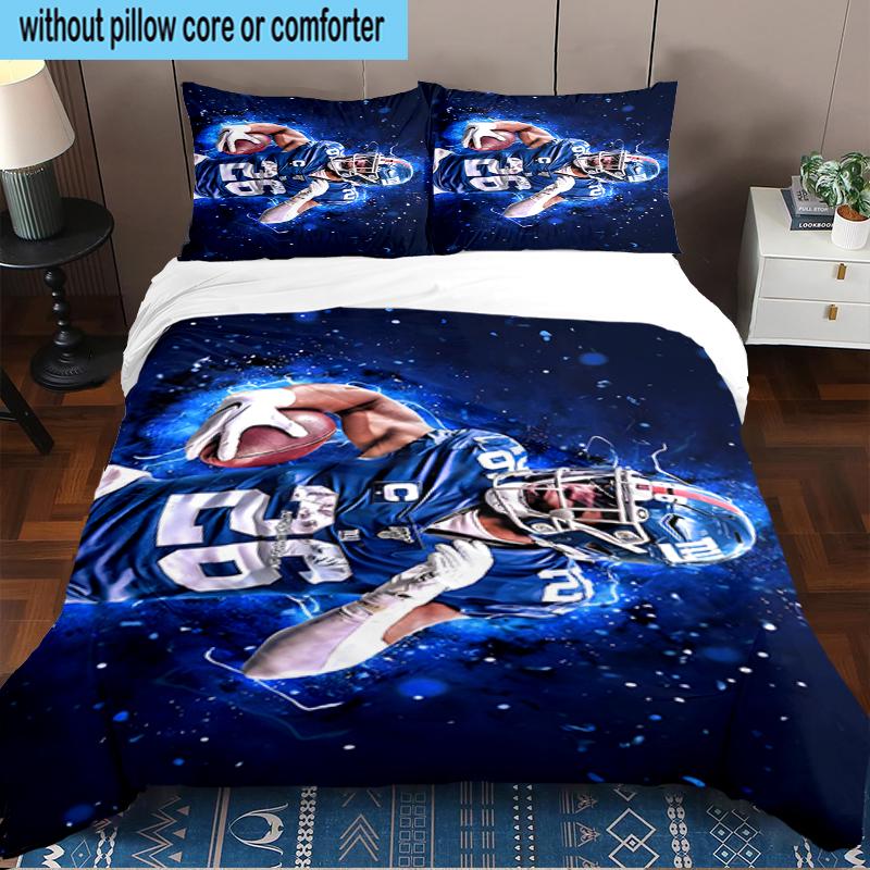 New York Giants Logo 3PCS Bedding Set 2D Printing (Includes 1 Duvet Cover + 2 Pillowcases Coreless), Bedroom decor,Fan gift