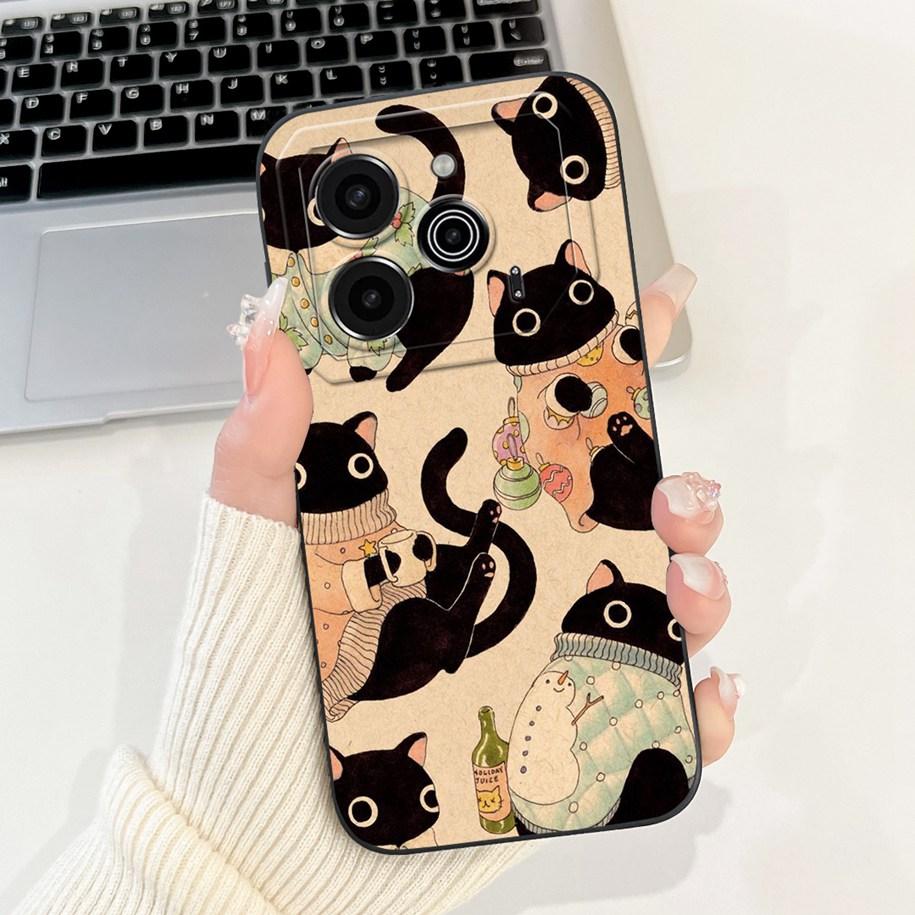 For Tecno Pova 6 Pro 5G 2024 Case LI9 Camera Lens Protective Cover Cute Panda Cartoon Soft Bumper For Tecno Pova 6 Pova6 5G Capa