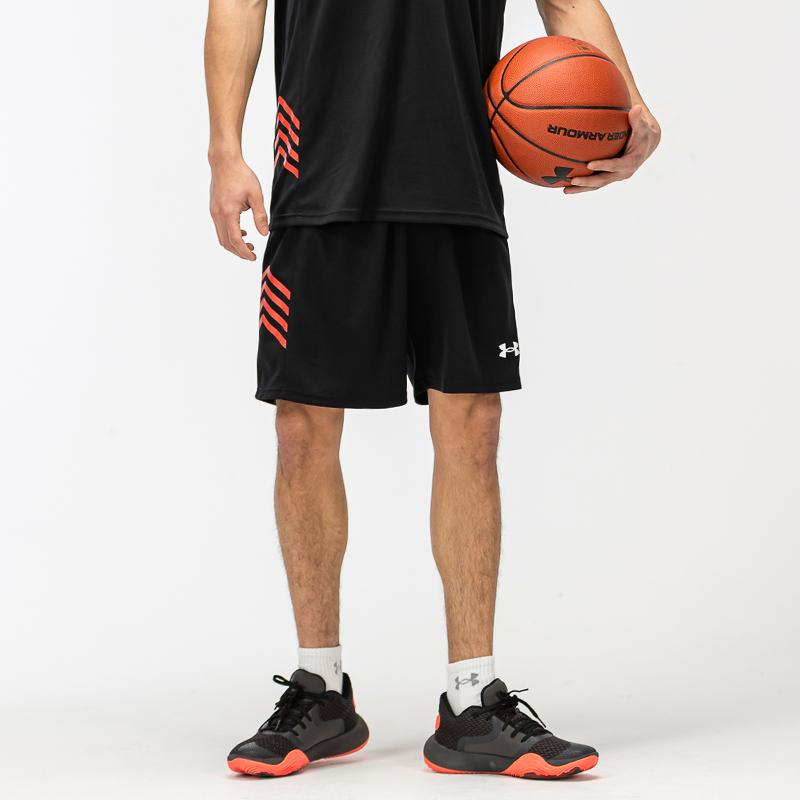 Under Armour Баскетбольные тренировочные трикотажные повседневные шорты унисекс черные 21500204-001