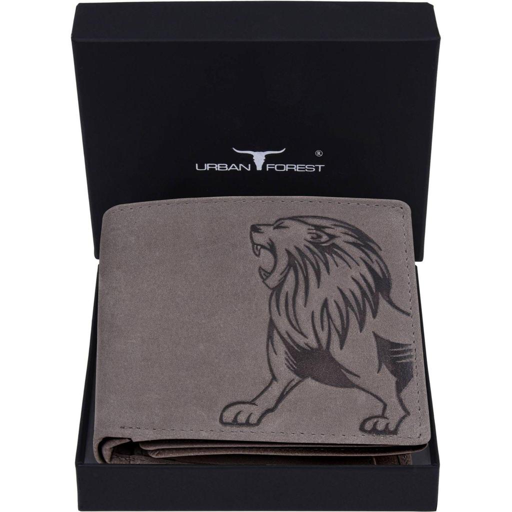 Мужской повседневный, формальный, модный кошелек из натуральной кожи с RFID-меткой - стандартный размер (6 слотов для карт)