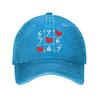 Six Seven 67 Meme 6 7 Valentines Day Heart Sun Baseball Cap  Casual Couple Women Washed Sport Baseball Caps Birthday Present