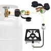 1/2Pcs Propane Tank Gauge Level Indicator QCC1/ Type 1 Connection Universal 5-40lb Tanks Propane Gauge with Color Coded Dial