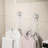 Traceless Wall-Mounted Folding Clothes Drying Rack with Suction Cups - Ideal for Dormitory and Balcony Use