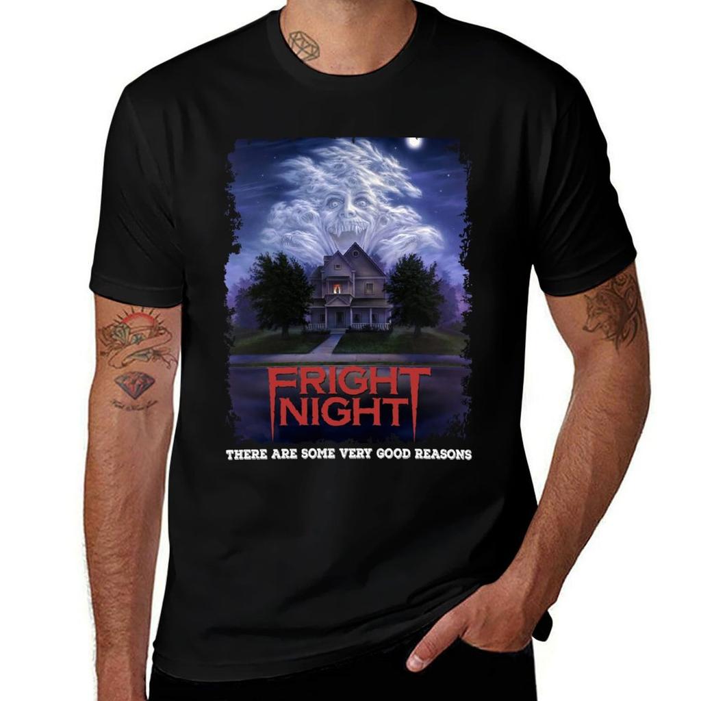 Horror Fright Night Halloween Tshirt Large Size Basic Casual Tshirt