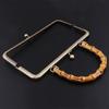 Rack Bag Closure with Bamboo Handle for DIY Handmade Handbag, Purse