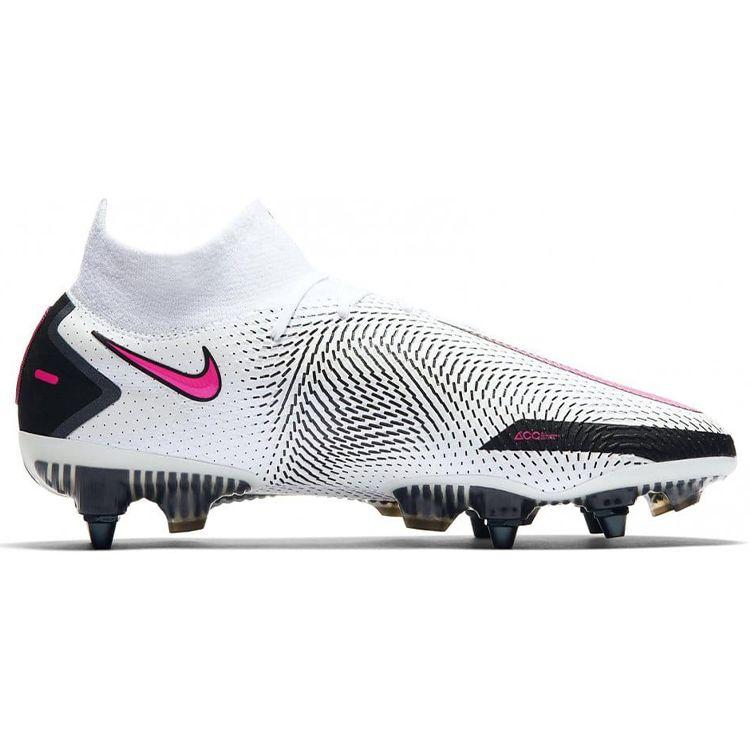 Nike Phantom GT Mid SG Металлические Шипы Мягкий Грунт Натуральный Газон Кожа Кенгуру Амортизация Противоскользящие Износостойкие Футбольные Бутсы CW6593-161