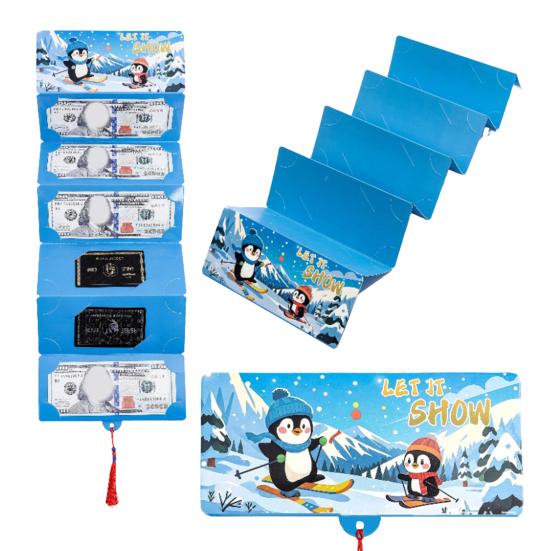 Christmas Cash Gift Envelope Surprise Money Holder with 10 Slots DIY