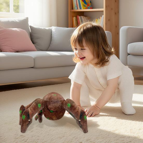 Stone Spider Plush Toy, Soft Stuffed Animal, Realistic Cute Creepy Cuddle Buddy for Fans, Unique Home Decor Gift for Sci-Fi Lovers