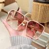 UV Shades UV400 Square Shape Sunglasses Large Frame Sun Glasses Big Frame UV400 Eyewear For Streetwear Women's