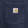 carhartt Футболка с коротким рукавом L Темно-синяя Однотонная Карманная футболка K87 Мужская Б/У