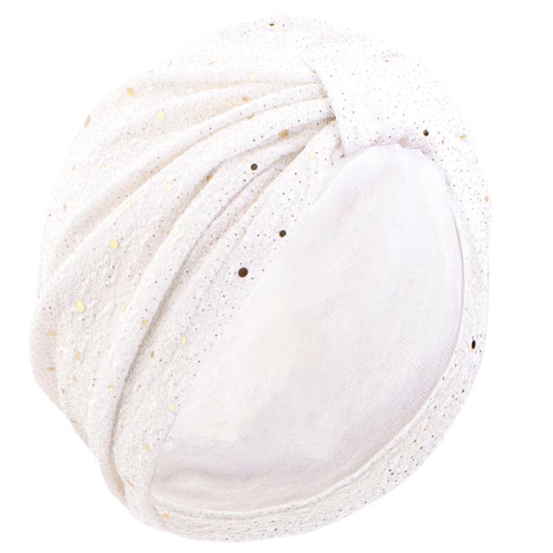 Женский Однотонный Тюрбан с Блестками, Завязанный, Хиджаб, Шапочка от Химиотерапии, Шапка от Рака, Платок на Голову при Выпадении Волос, Шапка-Бини, Шапочка, Повязка на Голову, Женская