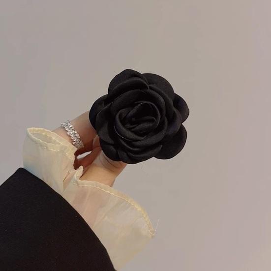 Брошь-булавка с 3D-дизайном цветка, тканевая, универсальная, модный аксессуар