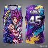 2026 Новый Вегета из Dragon Ball Жилет №23 24 77 11 45 1 2 34 Аниме Взрослый Мужской 3D Печать Специальный Баскетбольный Жилет Дети Y2k